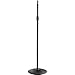 ATLAS SOUND MS20E Heavy Duty Microphone Stand, Iron Base, Black