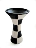 31xwFPNFMmL. SL160  Contemporary Art Pottery   Modern Decor Vase Checkerboard Kero   Chulucanas PERU 12 inches tall