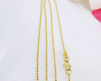 Gift 3 in Set Authentic 24k Solid Yellow Gold Necklace 16inch Long 1.98 Gram with 9k SOLID Pendants Gold and Diamond 0.13 Carat &amp; 9k Gold and 0.26 Carat Diamond Earring Best Gift for Special Occasion