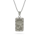 Eve's Addiction The Eye of Horus Stainless Steel Engravable Pendant