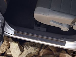 detail Door Sill Guards for 2007-2016 Jeep Wrangler, Black