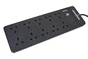 FLAT - 10 Way Surge Protected Extension Lead - 2 Metre
