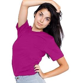 Buy American Apparel 2001 Fine Jersey Short Sleeve T-Shirt LARGE AND X-LARGE by American Apparel
