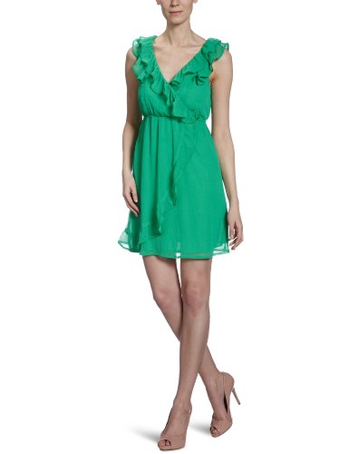 VILA CLOTHES Damen Kleid (knielang), 14007958 Fifi Solid Dress, Gr. 40 (L), Gr&uuml;n (MING GRE Preisvergleich