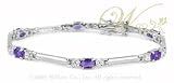 STUDIO 925: *MICHELLE TANZANITE CZ BRACELET*