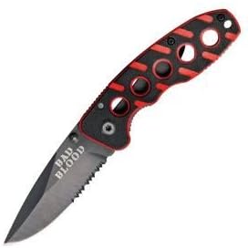 Bad Blood BB0110 Fixed Blade, Knife,Hunting,Outdoor, One Size
