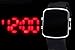 Youyoupifa Black Silicone Black Dail LED Mirror Digital Casual Sports Watch£¨Unisex£©
