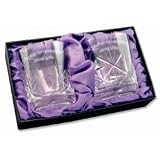 Review WDPG  / Pair of Cut Crystal Whisky Tumblers - Personalised