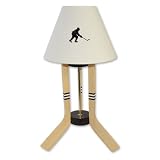 Hockey Sticks & Puck Desk Top Hockey Lamp (Hockey Player)