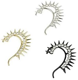 OgaVa Punk Style Rivet Clip Earrings(Assorted Color)