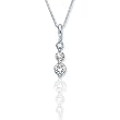 14k White or Yellow Gold 3-Stone Round Shared Prong Pendant (1/2 cttw, I-J Color, I1-I2 Clarity)