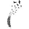Birds of a Feather temporary tattoo