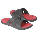 Speedo Men's Deck Pro Slide,Black/Red,12 M
