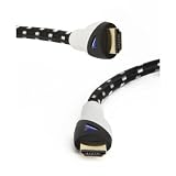 Câble HDMI haute vitesse avec Ethernet - CL3 certifiés - Supporte Return Channel 3D et audio [Dernière version HDMI disponibles] - 3FT ou 0.9M