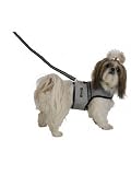 SILVER - SMALL - Fashion Pet Reflective Harness & Lead Set