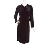 Susan Graver Stretch Velvet Dress & Jacket $90 As Seen on Tv Shopping Channel (black, large (size 14-16))