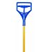 Continental 596, Fiberglass Night Stick Mop Handle with Structural Plastic Head, 1-1/8" Diameter x 64" Length x 7-1/2" Width, Yellow/Blue (Case of 12)