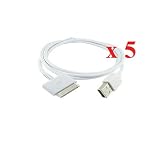 Skque Apple iPod / iPhone / iPhone 3G S Usb Data Cable x 5 Lot Bundle Kit Set