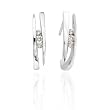 3 Diamond Earrings 0.15 ct. in 14K White Gold