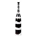 Ceramic Vase - Dark Brown/ White (14")