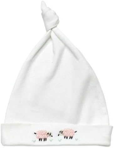 Jacaranda Living Knotted Hat, Pink Sheep, 6-12 Months