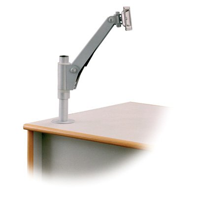SV02 Monitor Tischständer mit Gasfeder bis 10 kg Silber