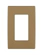 Leviton Renu REWP1-WC One-Gang Screwless Snap-On Wallplate, Warm Caramel