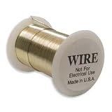 Tarnish Resistant Gold Color Copper Wire 24 Gauge 30 Yards (27.4 Meters)