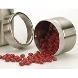 Stackable Spice Jars - Spice Tins Set of 4 (Stainless Steel) (2 H x 2.5Diameter)