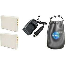 ValuePack (2 Count): Digital Replacement Battery PLUS Mini Battery Travel Charger for Specific Digital Camera and Camcorder Models / Compatible with KONICA MINOLTA: 02491-0015-00, NP-900, DiMAGE E40, DiMAGE E50, OLYMPUS: Li-80B, T-110, X-36, T-100, ROLLEI: 02491-0015-00, 02491-0037-00, ACER: CS 6531
