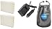 ValuePack (2 Count): Digital Replacement Battery PLUS Mini Battery Travel Charger for Specific Digital Camera and Camcorder Models / Compatible with KONICA MINOLTA: 02491-0015-00, NP-900, DiMAGE E40, DiMAGE E50, OLYMPUS: Li-80B, T-110, X-36, T-100, ROLLEI: 02491-0015-00, 02491-0037-00, ACER: CS 6531-N, CS-5530, SEALIFE Reefmaster: DC 500, S5, KYOCERA EZ 4033 Charges with Intelligent Charge Technology - Includes Car Adapter, TWO Batteries and ONE Leatherette Camera / Lens Accessories Pouch
