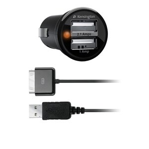 Kensington K33497US PowerBolt Duo Car Charger, iPhone 4 and iPhone 4S Compatible