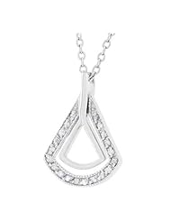 CZ Chip Pendulum Pendant Necklace