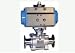 DA Pneumatic Actuator with 2 Way Stainless Steel Sanitary Ball Valve Direct Mount 4