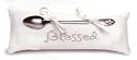 "Blessed" Baby Silverplated Spoon & Pillow Set