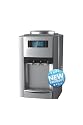 Iluminum Water Dispenser Hot Cold and Room Temp Tabletop Silver with LCD Display