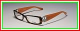 AUTHENTIC DESIGNER: MOSCHINO STYLE: 3204 SIZE: 53-16-135 RHINESTONES/CRYSTALS/STRASS COLOR: HAVANA/ORANGE FULL-RIM RXABLE PRESCRIPTION READY ITALIAN EYEGLASSES/GLASSES/FRAME WITH