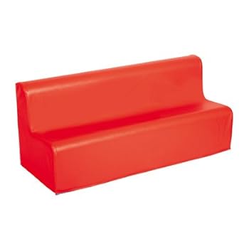 Canape En Place En Mousse Avec Housse En Pvc Rouge [Fournitures de bureau]