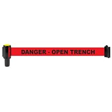 Banner Stakes 20100039 Red Polyester Fabric "Danger - Open Trench" Banner (Pack of 5)