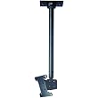 PEERLESS LCC36 ADJUSTABLE LENGTH LCD CEILING MOUNTS ;WITHOUT CORD MANAGEMENT COVERS (BLACK)