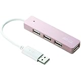 ELECOM USBHUB2.0/COLOR STYLE/oXp[/4|[g/0.1m/sN U2H-ST4BPN