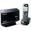 Panasonic KX-TH1211B Link-to-Cell Expandable Bluetooth��-Enabled DECT 6.0 Phone System with Landline Capability, Talking Caller ID & Talking Alarm Clock