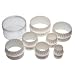 Kitchen Craft Biscuit Cutters / Pastry Cutters, Plastic Double Edged, Set of 7