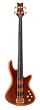 Schecter Stiletto Studio-4 Fretless Electric Bass (4 String, Honey Satin)