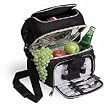 Pranzo Individual Picnic Pack w/ Service For 1 (Black/Silver)