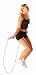 Talking Jump Rope becomes your personal trainer with phrases encouraging a stronger workout. Computer display tells important facts including length of exercise time, calories burned (and food equivalent), rotations per minute, number of rotations, and maximums for all stats. Can play music to keep you going. Offers adjustable rope length, volume control, and includes batteries and auto turn off.