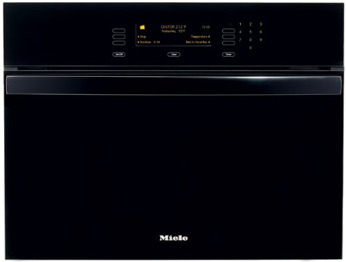 Miele : DG4082BL 24in Steam Oven with Convection Steam Cooking - Black