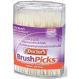 Brushpicks Toothpicks By Prestige Brands - 250 Ea