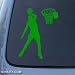 BASKETBALL - Hoops Sport - Car, Truck, Notebook, Vinyl Decal Sticker #1207 | Vinyl Color: Green
