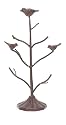 Unique Jewelry Stand with Iron Branches and Birds
